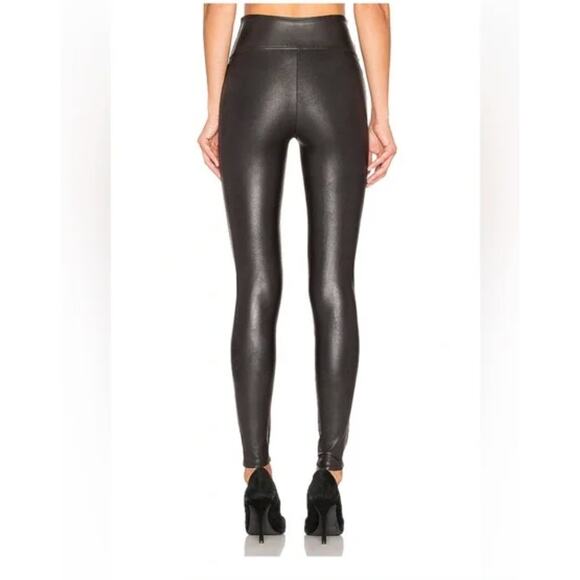 NWT SPANX Women’s Faux Leather Leggings - Black - Size Medium - Picture 2 of 10
